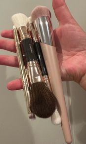Makeup brushes including Fenty