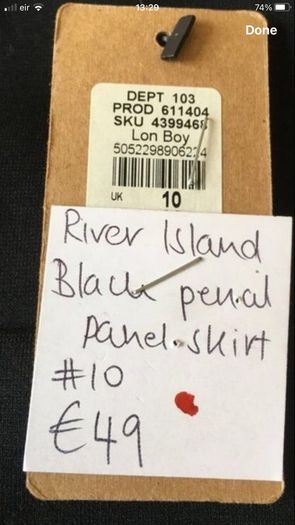Ladies BNWT river island skirt size 10