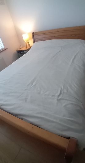 King Size Sleigh Bed with Mattress