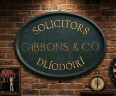 Large Vintage Solicitors Sign