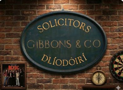 Large Vintage Solicitors Sign
