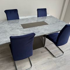 Marble Dining Table & Chairs