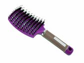 Thermal Vented Hair Brush With Boar Bristle - PURPLE