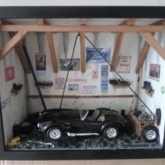 Model Car Garage Ford Ac Cobra Black Unique Gift