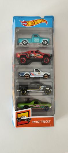 Hot Wheels various 5-packs, new.