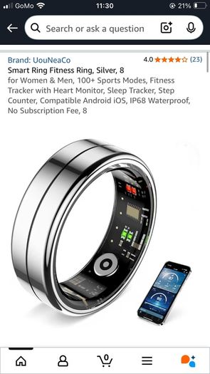 Smart Ring for Men and Women