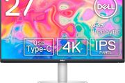 Dell S2722QC 27-inch 4K UHD 3840 x 2160 60Hz Monitor 8MS Grey-to-Grey Response Time (Normal Mode) Built-in Dual 3W Integrated Speakers 1.07 Billion Colors Platinum Silver