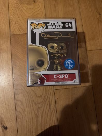 Signed C-3PO Pop figure