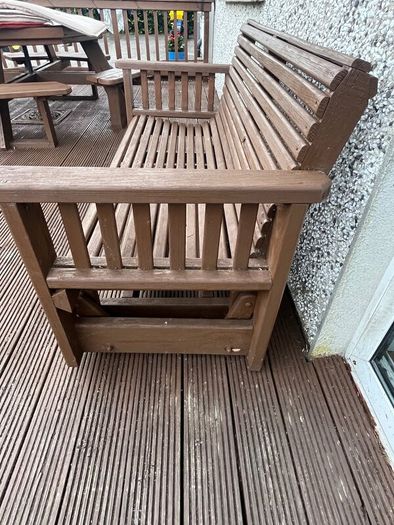 Wooden Rocking Seat delivery can be arranged