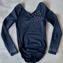 Gymnastics long sleeve leotard and shorts age 6-8 Image 2