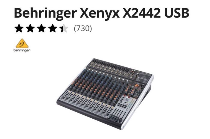 mixer xenyx 2442usb
