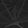 Cantilever Umbrella with Aluminium Pole 3x3 m Black Image 3