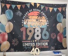 1986 Birthday Banner