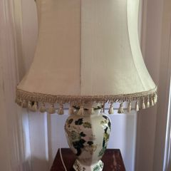 Vintage Mason's Ironstone "Chartreuse" Table Lamp with Original Tag (72cm)