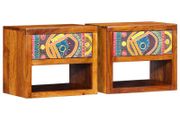 Bedside Cabinet 2 pcs Brown 40 x 35 x 35 cm