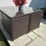 4 Piece Rattan Outdoor cube dining set Image 3