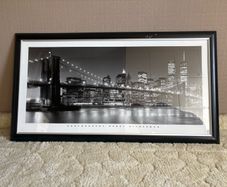 Henri Silberman New York Brooklyn Bridge Framed Print