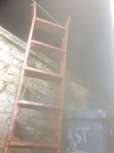 Red step ladder