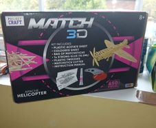 Matchstick Model Kit Build Apache Helicopter