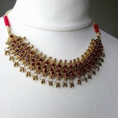 Gorgeous beaded statement costume neckpiece!