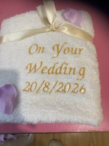 Embroidered Hand Towel an unique Gift
