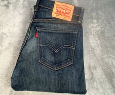 Levis 510 Mens W30 L33 Skinny Flex Fit Tapered Dark Blue Jeans