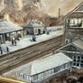 Oil Painting by Jennifer Graham of Newtownards Railway Station 1900 painted in 1988 Image 4