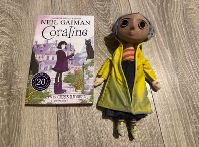 Coraline book with doll