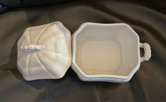 white ceramic possibly sugar bowl