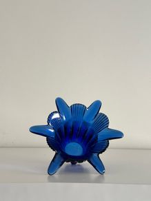 cobalt blue glass bowl