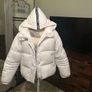 Gaelle White Puffer Jacket, IT 44 with tags. Image 2
