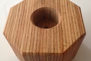 Octagonal Wooden Candle Holder