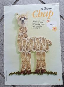 New - Quilling Pattern - A Lovely Alpaca - E