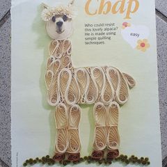 New - Quilling Pattern - A Lovely Alpaca - E