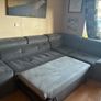 Large Grey Corner Sofa  Pull-Out Bed Image 2
