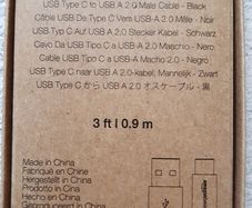 Amazon Basics USB Type-C to USB-A 2.0 Male Cable