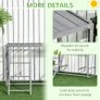 Chicken Activity Play with Swing Set for 3-4 Chickens, Wooden Chicken Coop, Grey Image 5