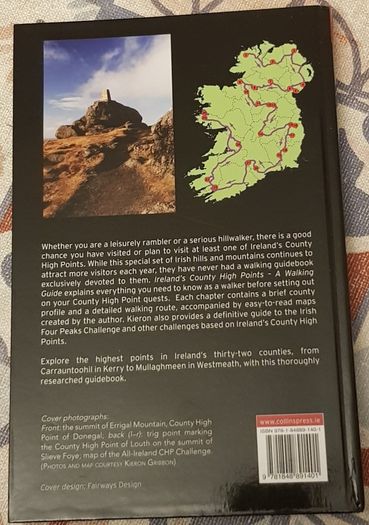 Ireland's County High Points: A Walking Guide by Kieron Gribbin