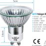 FREE SHIPPING Halogen Bulbs 50W Dimmable, 220V GU10 Halogen Spotlight Bulbs 2 Pi2800K Warm Up 700 Lumens 42 Degrees Beam Angle Image 5