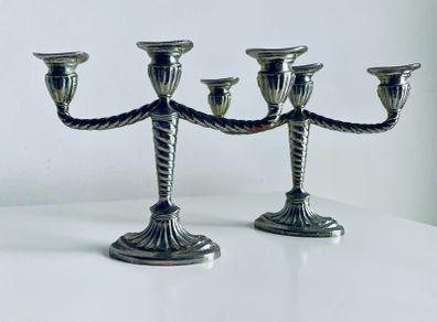 Pair of Vintage Mini-Candleabra