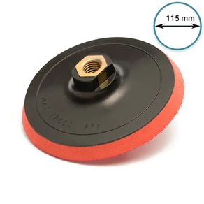 Glass Polish 12604 Hook & Loop Grip Backing Pad for Rotary Sander or Polisher with 5/8-11 Thread - 115mm