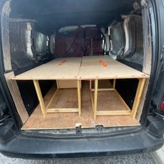 Timber removable insert platform for Berlingo or Partner