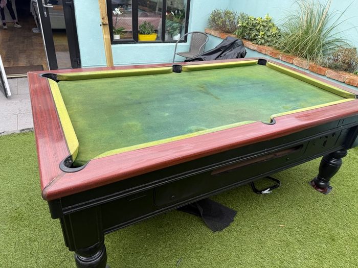 7' x 4' slate pool table