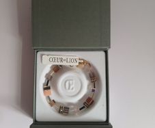 Coeur de Lion GeoCUBE Bracelet Swarovski Crystal Gold Tone 4905/30-1100 BNWT CAN POST