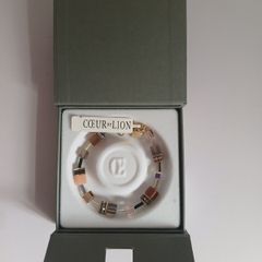 Coeur de Lion GeoCUBE Bracelet Swarovski Crystal Gold Tone 4905/30-1100 BNWT CAN POST