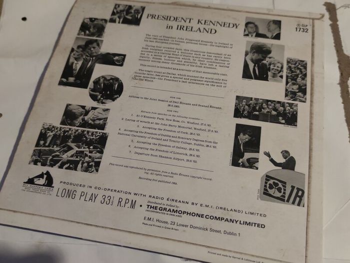 President Kennedy in Ireland Vinyl