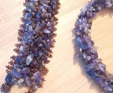 Matching Amethyst Bracelet Necklace Set