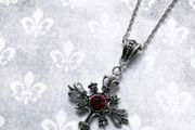 Gothic cross pendant necklace