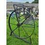 Cart Wheel Bench Black KAS1355 Image 2