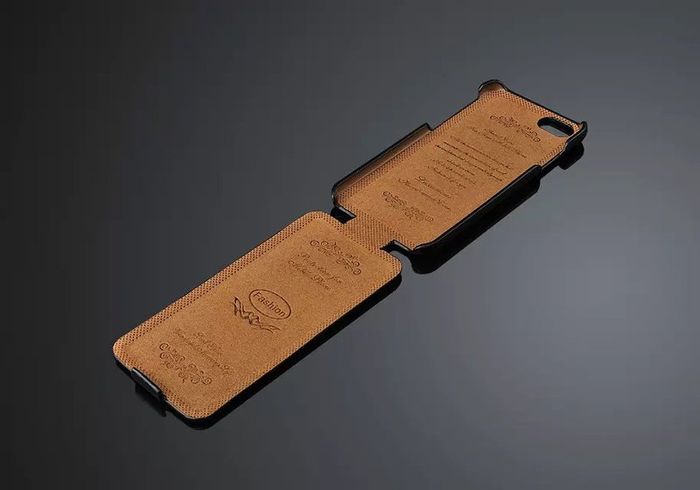 100% Handmade Luxury Real Genuine Leather Flip Case Cover For iPhone 4/ 4S